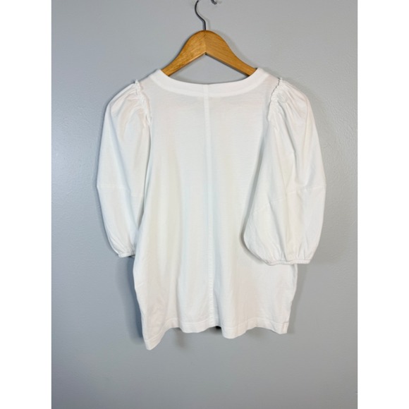 Madewell Puff-Sleeve Tee White Medium NWT - Picture 8 of 8